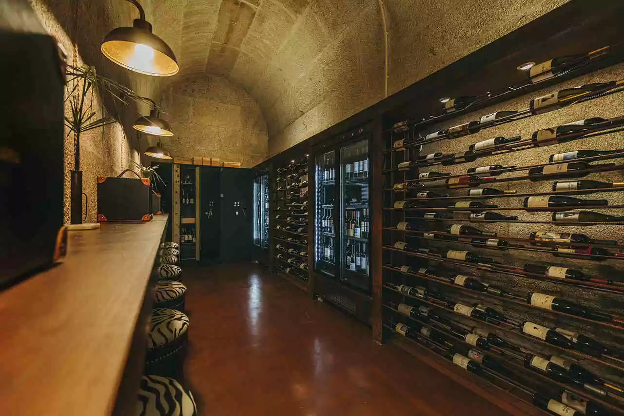 Wine cellars in downtown Porto
